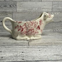 Vintage Charlotte Royal Crownford Ironstone Cow Creamer Red Cream - £20.71 GBP