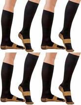 ASRocky Graduated Compression Copper Socks Anti-Fatigue Calf High Below ... - $455.29 MXN
