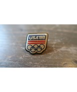 USA 1988 Olympic Rings Lapel Hat Pin Olympics 3/4&quot; - £7.76 GBP