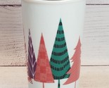 Starbucks 2017 Modern Christmas Trees Ceramic Insulated Travel Tumbler 1... - $13.81