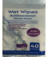 Wet Wipes Antibacterial Travel Pack With Vitamin E + Aloe Moist Towelett... - $5.25 CAD