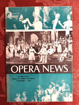 Rare METROPOLITAN OPERA NEWS Magazine November 5 1956 - £11.53 GBP