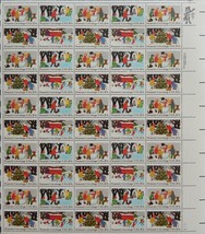 Season&#39;s Greetings Sheet of Fifty 20 Cent Postage Stamps Scott 2027-30 - £15.19 GBP