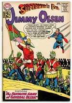 Superman’s Pal Jimmy Olsen 60 FNVF 7.0 Silver Age DC 1962 Supergirl Streaky - £43.51 GBP