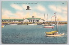 Postcard Small Craft Harbor Gulfport Mississippi - $3.75