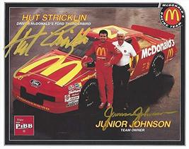 2X AUTOGRAPHED 1993 Hut Stricklin &amp; Junior Johnson #27 McDonalds Racing Team (Fo - £88.60 GBP