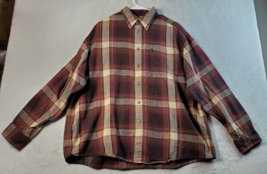 Gander Mountain Shirt Mens Size XL Multi Plaid Long Sleeve Collared Button Down - £16.87 GBP