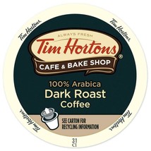 Tim Hortons Dark Roast Blend Coffee 24 to 144 K cups Pick Any Size FREE SHIPPING - £19.57 GBP+