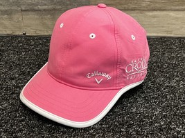 Callaway Golf Women&#39;s Pink White St. Croix National Adjustable Strapback Hat - - £6.15 GBP