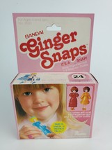 Vintage 1981 Bandai Ginger Snaps #24 snap-together doll 3" New in Pink Box - £15.65 GBP