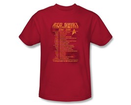 Star Trek The Original Series Security Red Shirt Galactic Tour T-Shirt NEW - £13.99 GBP