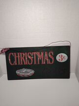 Vintage Style Christmas Cookies 3¢ Metal Tin Sign Holiday Wall Décor 15"x8" - $9.87