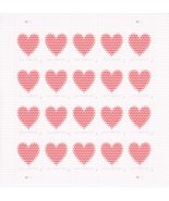 Made of Hearts Sheet of 20 Forever First Class Postage Stamps Wedding Ce... - £78.66 GBP