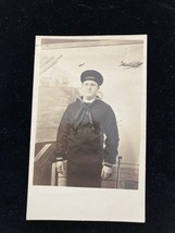 Military U.S. Navy Man Sailor Portrait Photo RPPC Postcard - £22.43 GBP