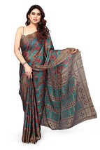 Chiffon saree for women bollywood designer with blouse piece - £28.38 GBP