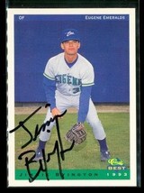 1993 Classic Best Baseball Card Autographed Jimmie Byington Eugene Emeralds - £3.82 GBP