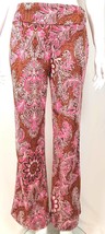 NWT Anthropologie Maeve Maria Paisley Pink Metallic Thread Pants Boho 6 - £39.33 GBP