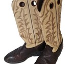 Tony Lama Cowboy Buckaroo Boots Size 11 D Western RR1013 Henley Pull Holes - $108.85