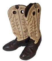 Tony Lama Cowboy Buckaroo Boots Size 11 D Western RR1013 Henley Pull Holes - £85.29 GBP