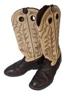 Tony Lama Cowboy Buckaroo Boots Size 11 D Western RR1013 Henley Pull Holes - £81.29 GBP