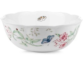 LENOX AMERICAN BY DESIGN BUTTERFLY MEADOW DINNER BOWL 1pc MULTI COLOR 20... - £27.01 GBP