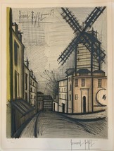 BERNARD BUFFET &quot;WINDMILL&quot; LITHOGRAPH ON PAPER HAND SIGNED &amp; NUMBERED - £2,117.59 GBP