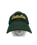Cabela&#39;s Green Baseball Cap Hat Embroidered Yellow Logo Adjustable Back - $11.39