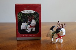 HALLMARK Keepsake Ornament Christmas Cat Purr-fect Little Deer 1998 Rein... - £7.73 GBP