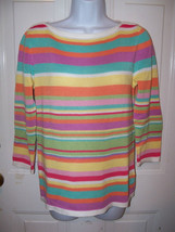 Ralph Lauren Sweater Knitwear Summer Color Striped Size Small Women&#39;s NWD - £26.03 GBP