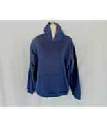 Karen Scott Sport sweatshirt hoodie fleece Small Intrepid Blue pullover New - $17.59