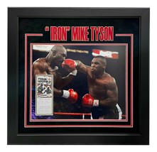 Mike Tyson Signed Authentic Ticket vs. Holyfield Framed 16x20 Photo JSA COA Auto - £1,361.51 GBP