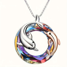 Elegant Dolphin Pendant  Perfect Holiday  Special Occasion Gift - $54.82