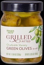 FREE SHIPPING- 2 Jars Trader Joe’s Grilled Pitted Green Olives - $28.71