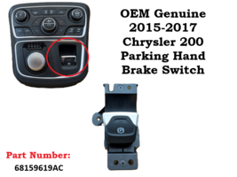 68159619AC OEM Genuine 2015-2017 Chrysler 200 emergency Parking Brake Sw... - $24.74