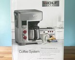 Wolf Gourmet WGCM100S Programmable Automatic Drip Coffee Maker, Red Knobs - $499.99