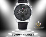 Tommy Hilfiger Reloj de cuarzo para hombre con correa de cuero y esfera... - £95.44 GBP
