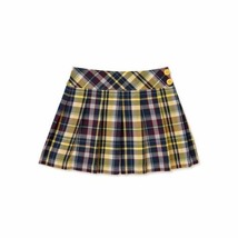Garanimals Toddler Girls Woven Skort Size 3T Yellow Plaid Elastic Waist New - $13.35