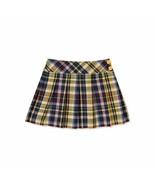 Garanimals Toddler Girls Woven Skort Size 3T Yellow Plaid Elastic Waist New - £10.47 GBP