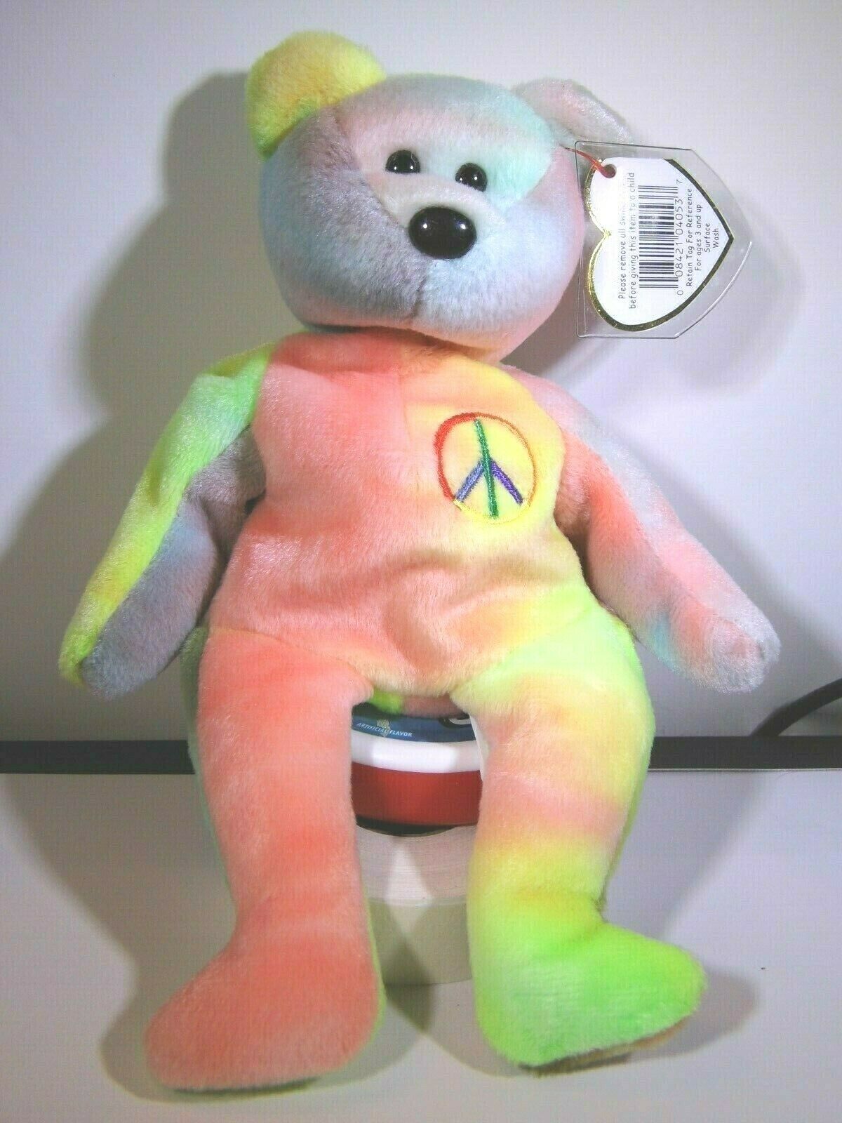 Peace TY Beanie  Nice Colors Tush #119 Stamp  #PB183  MWMT &amp; Tag Protected - $10.80