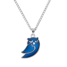 Sea Gems Sleepy Chouette Couleur Change Humeur Collier/Pendentif - £13.24 GBP