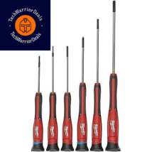 Milwaukee 48-22-2606 6-Piece Precision Screwdriver Set Red  - £41.13 GBP