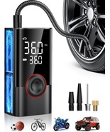 Tire Inflator Portable Air Compressor 150PSI Smart Air Pump for Car Tires - $98.99