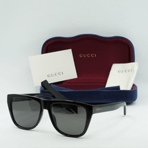 GUCCI GG1345S 002 Shiny Black/Grey Polarized 57-16-145 Sunglasses New Authentic - £123.57 GBP