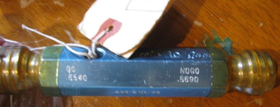 Lincoln LG Plug Gage Set Machinist GO- .8540 ; No-Go- .8690  pn#-  972D 391 - $75.99