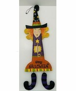 Halloween Midwest Of Cannon Falls Witch Hanging Wood Wall Art 19” - €21,45 EUR