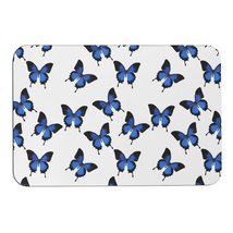 Mondxflaur Butterfly Non Slip Bathroom Mat for Shower Quick Dry Diatom Mud Rugs - £15.12 GBP