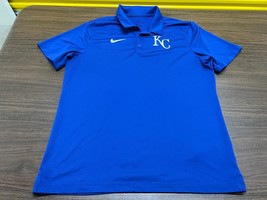 Kansas City Royals Men&#39;s Blue MLB Baseball Polo Shirt - Large - £23.97 GBP