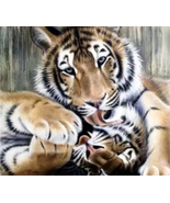 Cross Stitch Chart Pattern, HAED, Double Trouble, tiger, Sandi Baker - $17.99