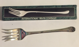 Vintage International Silver Company Serving Fork 11.5 inches 1998 silverplated - $12.38