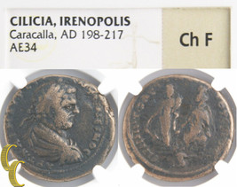 198-217 Caracalla AE34 Coin Irenopolis Cilicia (Ch-F NGC) Roman Province - £1,471.86 GBP